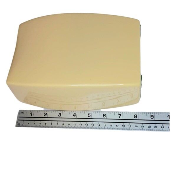 Vintage 2003 Haeger Yellow Pottery Pillow Vase Rectangular With Curved Sides 8" - Picture 11 of 13